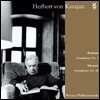Herbert von Karajan 브람스: 교향곡 1번 / 모차르트: 교향곡 40번 [2 LP]