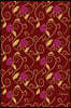 Notes: 6"x9" Blank Lined Page Notebook Golden Spiral Vine Leaf Rose Flower Seamless Pattern Cover. Matte Softcover Ruled Note