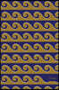 Notes: 6x9 Blank Lined Page Notebook Ancient Golden Spiral Curve Wave Geometry Seamless Pattern Cover. Matte Softcover Ruled