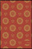 Notes: 6x9 Blank Lined Page Notebook Oriental Red Golden Spiral Cross Flower Seamless Pattern Cover. Matte Softcover Ruled No