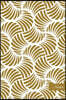 Notes: 6x9 Blank Lined Page Notebook Golden Curve Seashell Shape Spiral Vortex Cross Geometry Kaleidoscope Seamless Pattern C