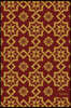 Notes: 6x9 Blank Lined Page Notebook Oriental Golden Red Spiral Star Polygon Geometry Cross Frame Line Flower Seamless Patter