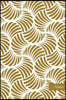 Notes: 6x9 Unruled Blank Notebook Golden Curve Seashell Shape Spiral Vortex Geometry Seamless Pattern Cover. Matte Softcover
