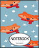Notebook: Dot-Grid, Graph Grid, Lined, Blank Paper: Fox 1: Journal Diary, 110 pages, 8" x 10"