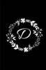 D: Black Floral / Monogram Initial 'd' Notebook: (6 X 9) Diary, Daily Planner, Lined Daily Journal for Writing, 100 Pages