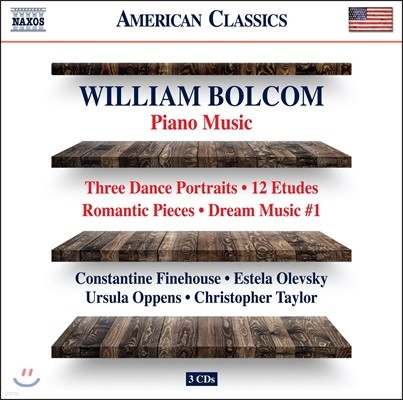 Constantine Finehouse 윌리엄 볼컴: 피아노 독주 작품집 (William Bolcom: Piano Music - Three Dance Portraits, 12 Etudes)