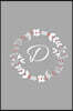 D: Floral Wreath / Monogram Initial 'D' Notebook: (6 x 9) Diary, Daily Planner, Lined Daily Journal For Writing, 100 Page