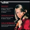 Lola Bobesco 브람스 / 멘델스존: 바이올린 협주곡 - 롤라 보베스코 (Brahms / Mendelssohn: Violin Concertos)
