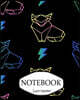 Notebook: Fox 2: Socute: Journal Diary, 110 Lined pages, 8" x 10"