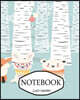 Notebook: Fox 3: Socute: Journal Diary, 110 Lined Pages, 8 X 10
