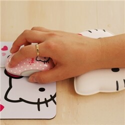 헬로키티 페이스 손목쿠션