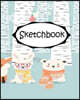 Sketchbook: Fox 3: 110 Pages of 8" x 10" Blank Paper for Drawing (Sketchbooks)