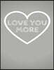 Love You More: The Blank Book White Paper with Line for Writing Journal Diary Perfect Valentine Gift 8.5x11 120 Pages (Blank Books Se