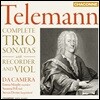 Da Camera 텔레만: 리코더와 비올 트리오 소나타집 (Telemann: Complete Trio Sonatas With Recorder & Viol)