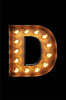 D: Glowing D Initial Notebook: Monogram Initial D Journal Personalized Notebook