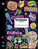 Girl Power Notebook: Girls Journal Composition Notebook: Lined writing journal with rainbow composition cover with emojis, unicorns, hearts