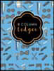 8 Column Ledger: Ledger Book, Accounting Ledger Paper, Financial Ledger For Kids, Cute Barbershop Cover, 8.5 x 11, 100 pages