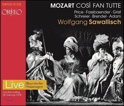 Wolfgang Sawallisch 모차르트: 오페라 &#39;코지 판 투테&#39; 전곡 - 1978년 실황 (Mozart: Cosi fan Tutte - 1978 Live)