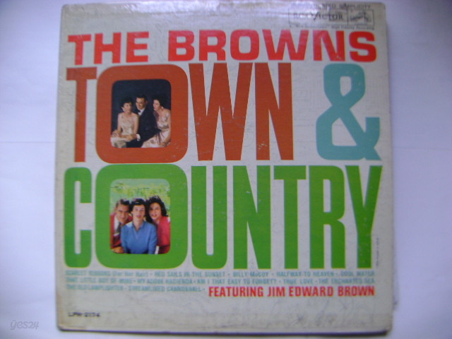 LP(수입) 브라운스 The Browns / Featuring  Jim Edward Brown: Town &amp; Country 