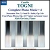 Aldo Orvieto 카밀로 토니: 피아노 작품 전곡 4집 - 세레나타, 모음곡 외 (Togni: Complete Piano Music 4)