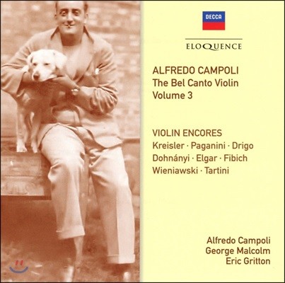 Alfredo Campoli 알프레도 캄폴리 벨 칸토 바이올린 3집 - 앙코르 (The Bel Canto Violin Vol.3 - Violin Encores)
