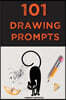 101 Drawing Prompts: A Sketchbook Daily Journal with Prompts for Creative, Stess Relief & More