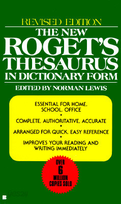 The New Roget&#39;s Thesaurus in Dictionary Form