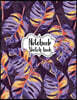 Notebook Sketchbook: Purple Leave Cover: A Large Journal with Blank Paper for Drawing and Sketching, Space Planet Pattern: Artist Edition (