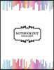 Notebook Dot: Vertical Stripes on White Background: Notebook Journal Diary, 110 Pages, 8.5 X 11