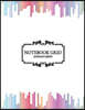Notebook Grid: Vertical stripes on white background: Notebook Journal Diary, 110 pages, 8.5 x 11
