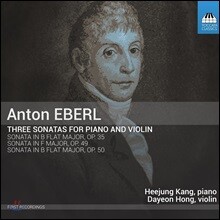 강희정 / 홍다연 - 에베를: 피아노와 바이올린을 위한 소나타 (Eberl: Three Sonatas For Piano And Violin Opp.35, 49 &amp; 50)