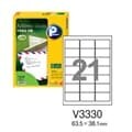 [프린텍] 우편발송라벨 V3330-20(20매21칸)