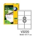 [프린텍] 우편발송라벨 V3220-20(20매8칸)