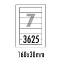 [폼텍] 화일인덱스용라벨 LQ-3625(20매7칸160x38mm)