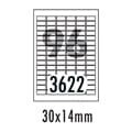 [폼텍] 분류표기용라벨 LQ-3622(20매96칸30x14mm)
