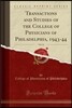 Transactions and Studies of the College of Physicians of Philadelphia, 1943-44, Vol. 11 (Classic Reprint)