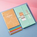 [럭키스] 세계지도 컬러링북 색연필 세트