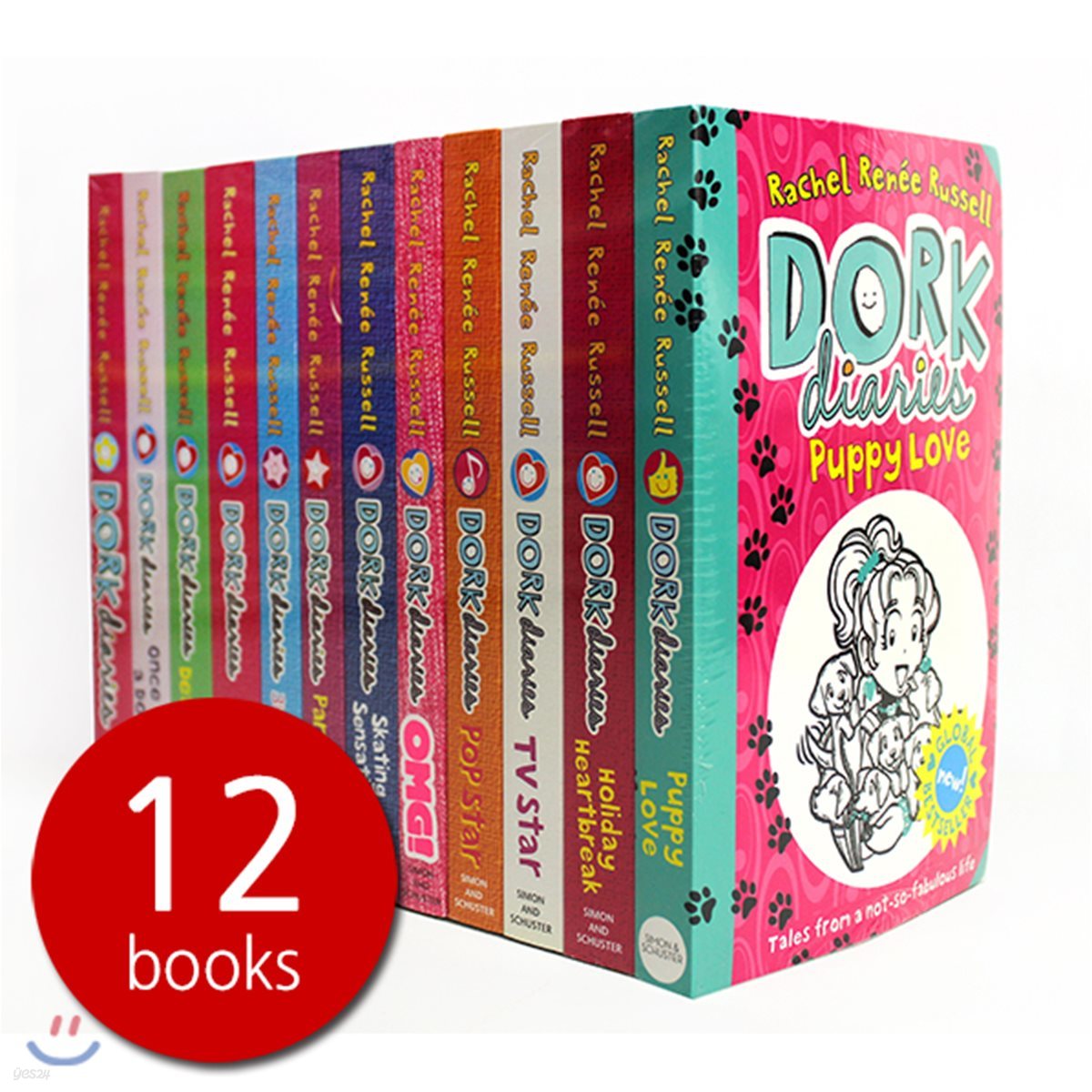 Dork Diaries 12 Books Collection : 도크 다이어리 원서 12권 세트 (영국판)