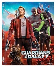 가디언즈 오브 갤럭시 VOL. 2 (2Disc 3D & 2D 합본 렌티큘러 풀슬립 스틸북 한정판) : 블루레이