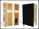 KJV, Amplified, Parallel Bible, Large Print, Bonded Leather, Black, Red Letter Edition: Two Bible Versions Together for Study and Comparison