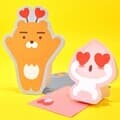 카카오프렌즈 러브 형태카드