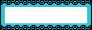 Name Plates Aqua Oasis