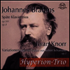 브람스: 피아노 삼중주 1, 3번, 노르: 슈만 주제에 의한 변주곡 (Brahms: Piano Trio No.1 & 3, Knorr: Variationen Thema von Robert Schumann op.1)(CD) - Hyperion Trio