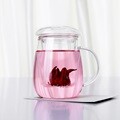 [RELEA] 내열유리 필터 티 머그컵 - 500ml