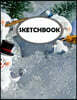 Sketchbook: Snow Man: 110 Pages of 8.5 X 11 Blank Paper for Drawing (Sketchbooks)