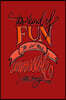 It's Kind Of Fun To Do The Impossible - Walt Disney: 6x9 Inch Lined Journal/Notebook - Impossible is Nothing, Nothing is Impossible - Red, Orange, Cal