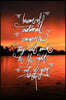 Beware of emotional vampires, they will suck the life right out of you: 6x9 Inch Lined Journal/Notebook - Stunning Sunset, Red, Lake, Nature, Calligra