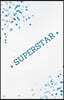 Superstar: Daily Diary, Inspirational Journal, Blank Lined Journal & Notebook, Blue Stars