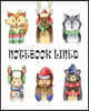 Notebook: Winter Forest Animal: Notebook Journal Diary, 120 Pages, 8 X 10 (Notebook Lined, Blank No Lined)