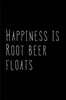 Happiness Is Root Beer Floats: Blank Lined Journal 6x9 - Gift for Root Beer Float Lover